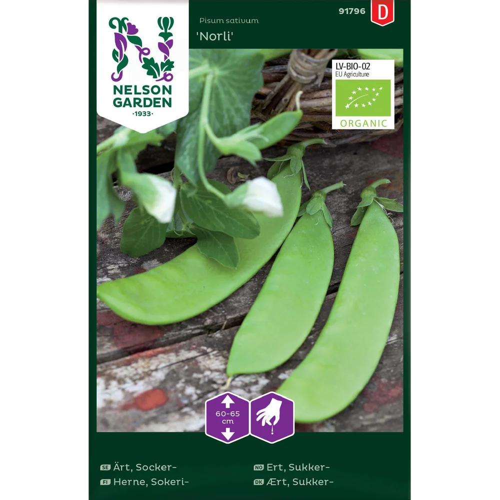 Porsjonsfrø ert, sukker-, norli, organic v:6118000 Porsjonsfrø ert, sukker-, norli, organic v:6118000