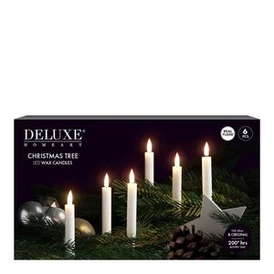 LED juletrelys 1,2 x 13 cm 6 stk hvit v:4383024 LED juletrelys 1,2 x 13 cm 6 stk hvit v:4383024
