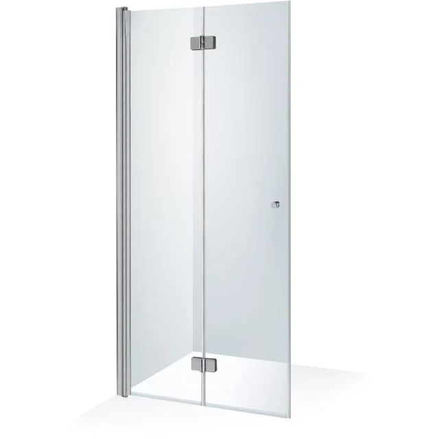 Brasta Simona dusjdør, 87,3 cm, venstre, klart glass, krom profil | KAMX019090190