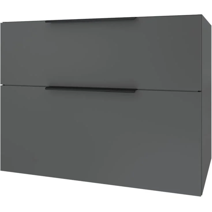Korsbakken BIG underskap, med 2 skuffer, soft-close, 99x45,5 cm, grå matt | 330560100
