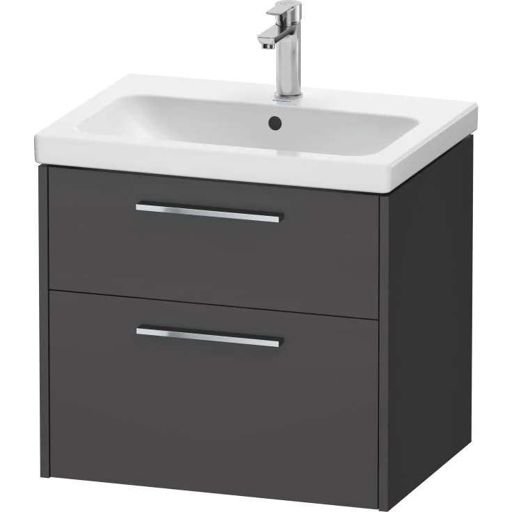 Duravit D-Code servantskap, 63,4x46 cm, sort matt | DC4671010490000