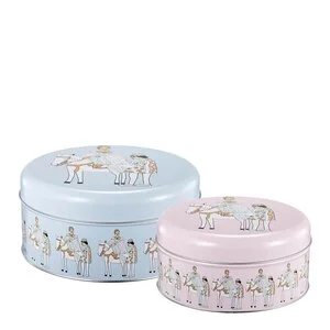 Anette Moi kakeboks 2 stk Askepott blå/rosa v:5699452 Anette Moi kakeboks 2 stk Askepott blå/rosa v:5699452