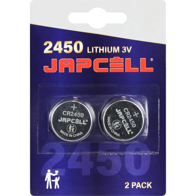 Japcell CR2450 batterier, 2 stk. | 100034283