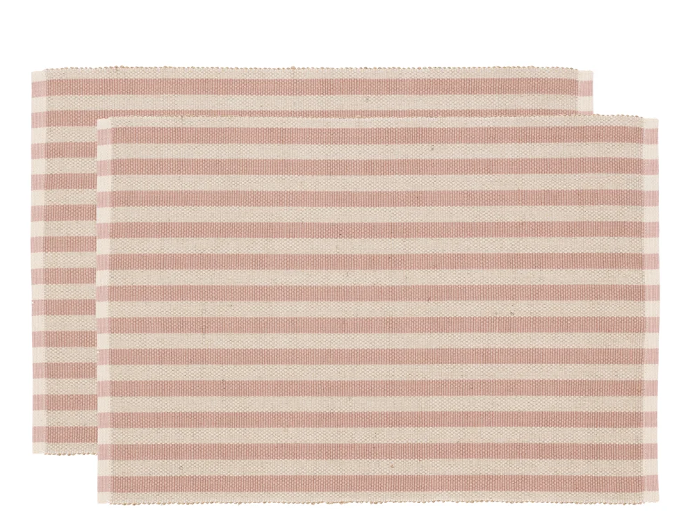 Spisebrikke Statement Stripe Rose 33x48cm 2stk v:6512854 Spisebrikke Statement Stripe Rose 33x48cm 2stk v:6512854