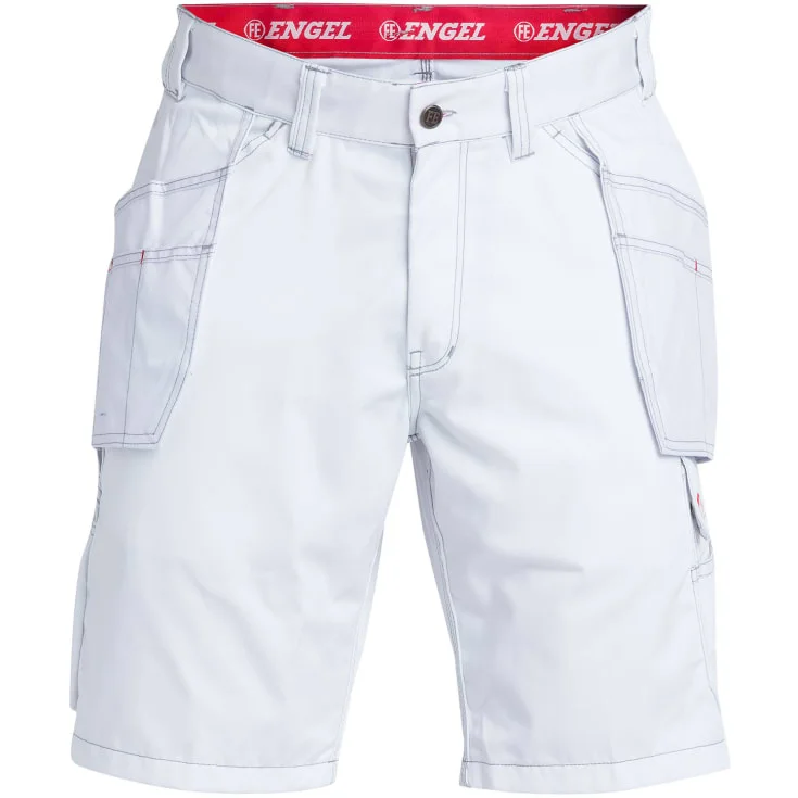 FE Engel Combat arbeidsshorts med hengelommer, hvit, str. 108 | 6761-630-3_108