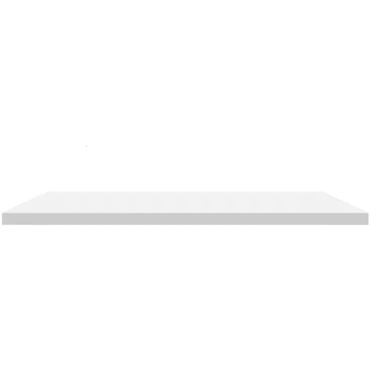 Linn Bad Corian benkeplate, 60x46x1,2 cm, sentrert, hvit matt | 3906KMC