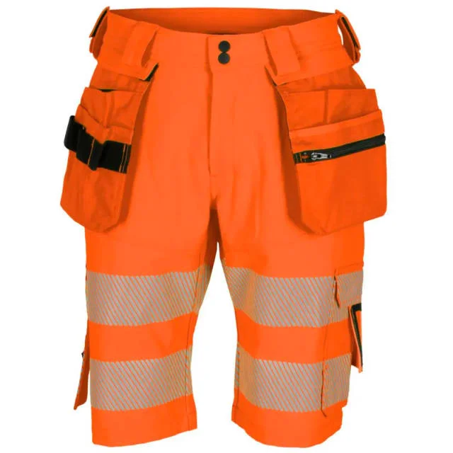 Bekken & Strøm Lillehammer arbeidsshorts, kl.1, unisex, str. C50, oransje/sort, HiVis | 27303188
