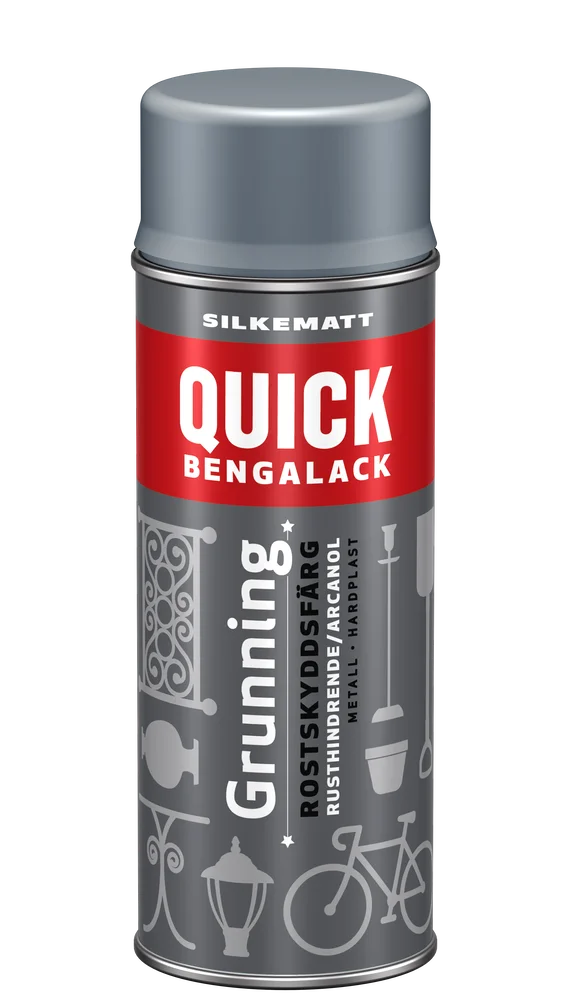 Bengalack grunning spray grå silkematt v:4900295 Bengalack grunning spray grå silkematt v:4900295