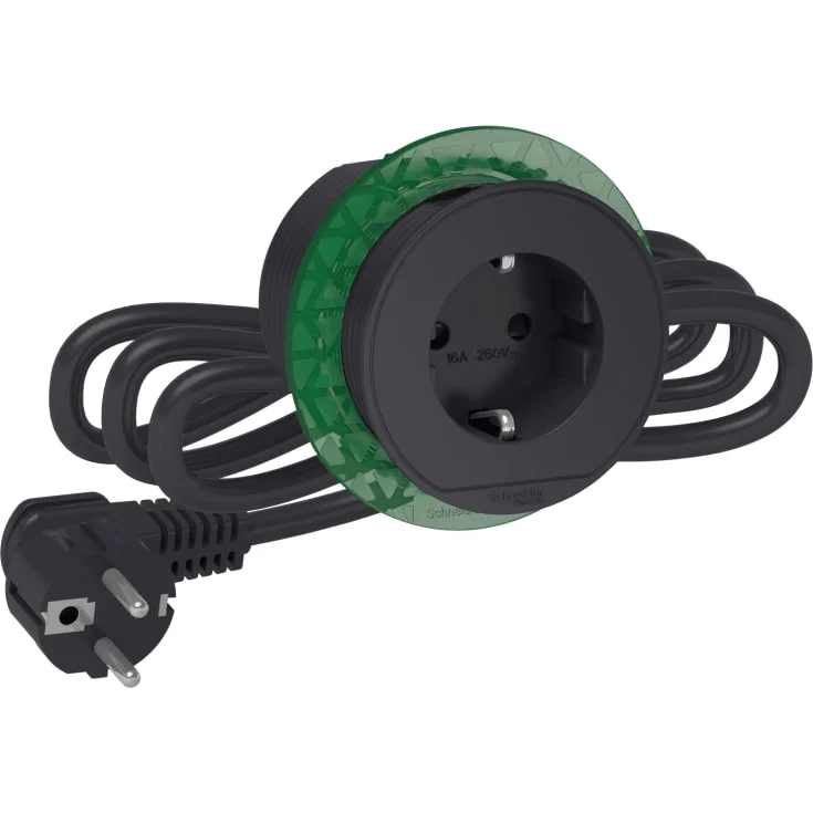 Schneider Electric Unica+ bordstikkkontakt, koksgrå | 1283901