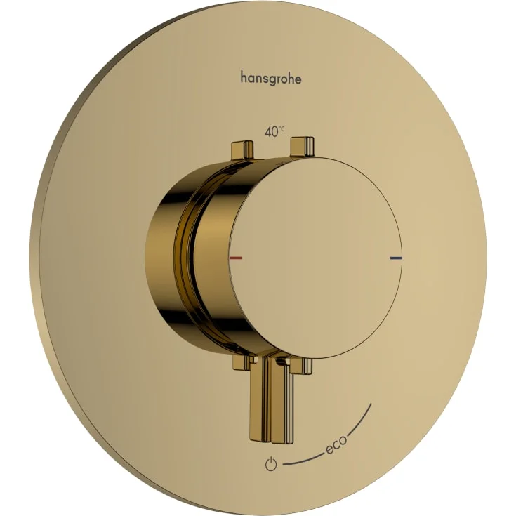 Hansgrohe Ecostat Comfort S dusjtermostat, med 1 uttak, polert gull optikk | 33714990 Hansgrohe Ecostat Comfort S dusjtermostat, med 1 uttak, polert gull optikk | 33714990