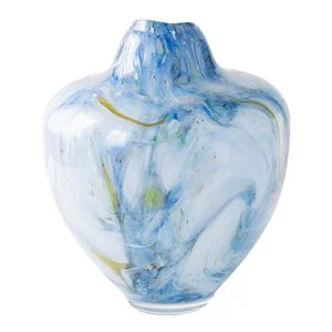 Unik skulptur kunstglass L 31 cm blå multi v:7767493 Unik skulptur kunstglass L 31 cm blå multi v:7767493
