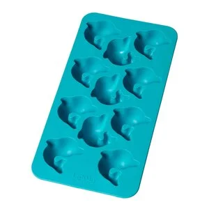 Isform med lokk for 11 isbiter delfin turkis v:3673896