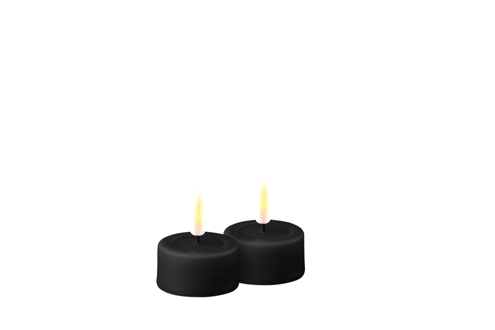 Telys led Real Flame sort 2stk v:3123710