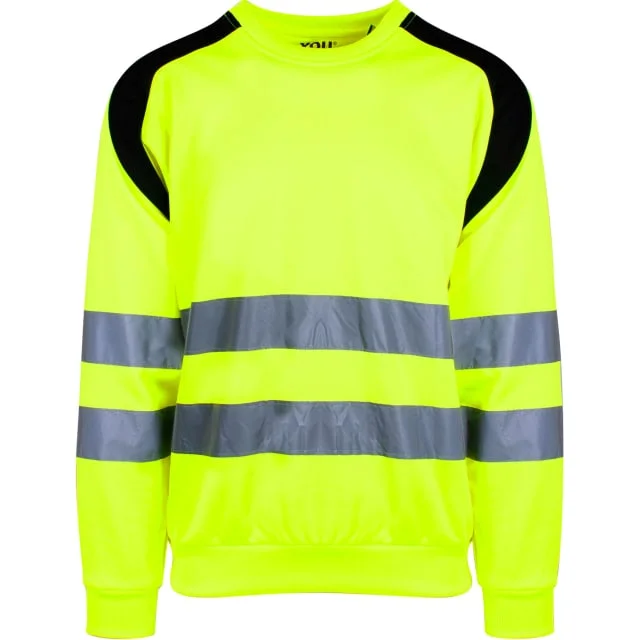 YOU Århus collegegenser, hi-vis gul, str. 3XL | 4611-630_3XL