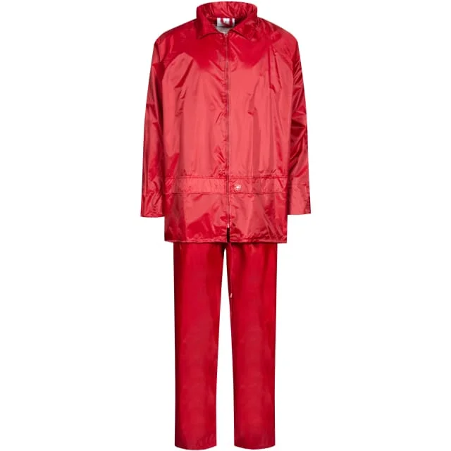 Lyngsøe Nylon regnsett, rød, str. M | LR104054-02_M
