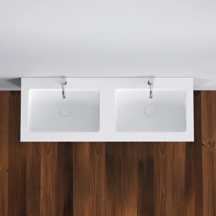 Copenhagen Bath Romsø 120 møbelservant, dobbel, 120×45 cm, hvit matt | 30040070 Copenhagen Bath Romsø 120 møbelservant, dobbel, 120×45 cm, hvit matt | 30040070