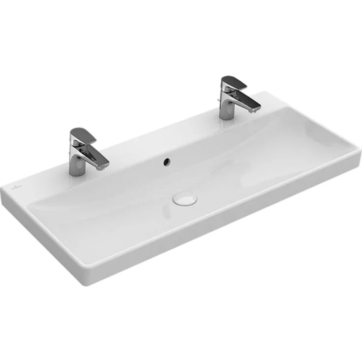 Villeroy & Boch Avento møbelservant, 100x47 cm, med CeramicPlus, hvit | 4156A4R1
