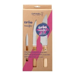 Parallèle Trio knivsett 3 deler oliven v:8003781