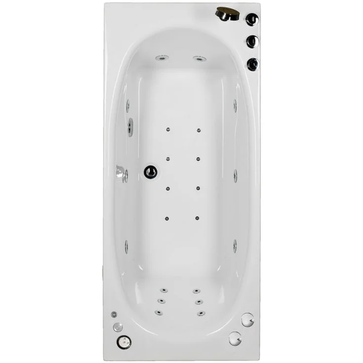 Bathlife Fridfull boblebad premium 160 cm, venstre, hvit | 40573538 Bathlife Fridfull boblebad premium 160 cm, venstre, hvit | 40573538