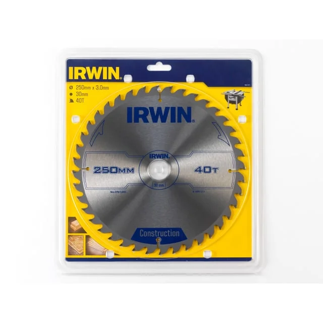 Irwin sirkelsagblad, Ø250/30 mm, 40 td. | 1897211 Irwin sirkelsagblad, Ø250/30 mm, 40 td. | 1897211