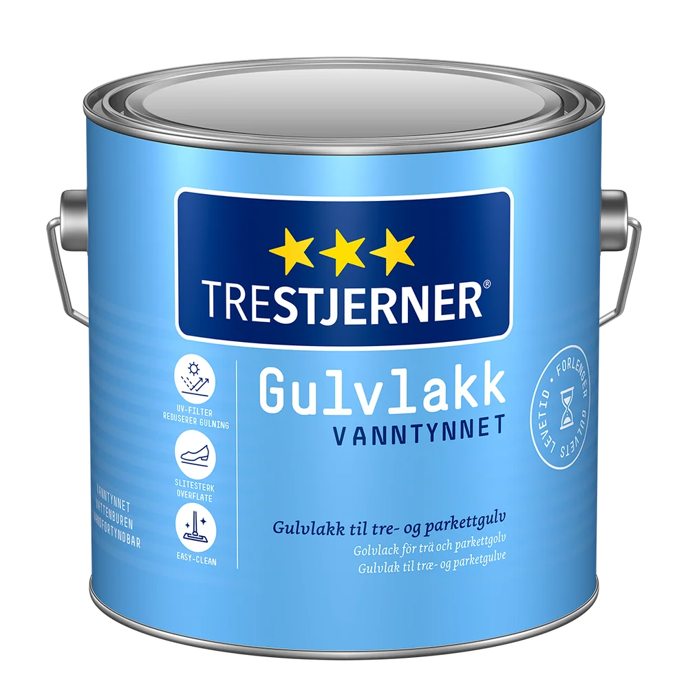 Gulvlakk matt vannbasert 3l v:8275615
