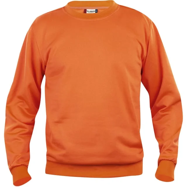 Clique Basic Roundneck collegegenser, oransje, str. XL | 021030-18_XL