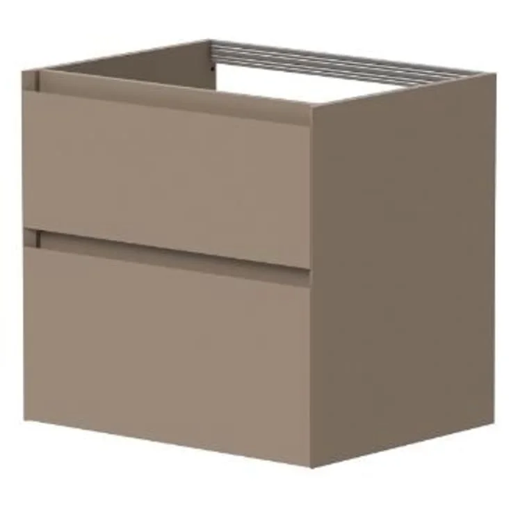 Korsbakken Loft servantskap, med 2 skuffer, soft-close, 59x46 cm, cocoa brown | 350141060