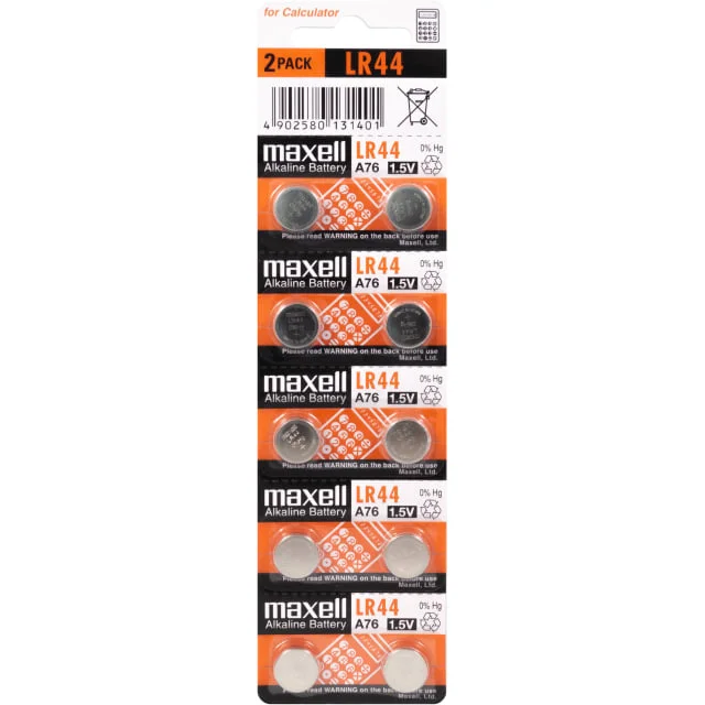 Maxell LR44 Alkaline Batterier - 10 stk. | 100028702