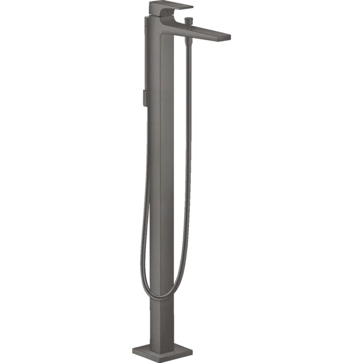Hansgrohe Metropol badekarbatteri med dusjsett, børstet sort krom | 32532340 Hansgrohe Metropol badekarbatteri med dusjsett, børstet sort krom | 32532340