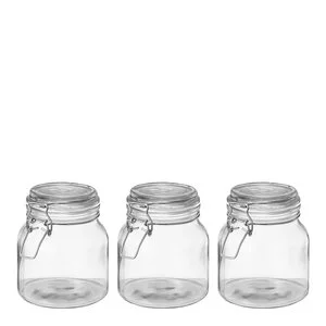 Sogn glasskrukke sett 0,5L 3 stk klar v:2614151