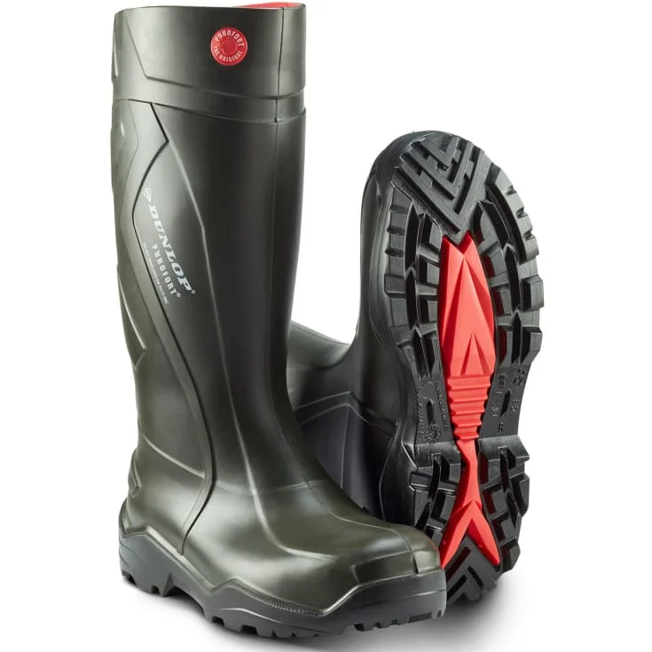 Dunlop Purofort+ vernegummistøvler, S5, grønn, str. 43 | 762933-3_43