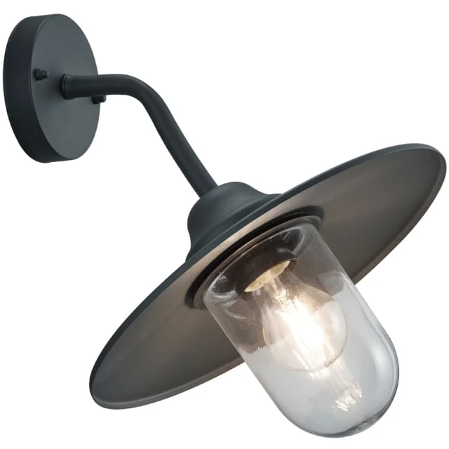 Trio Lighting Brenta utendørs vegglampe, antrasitt | 201760142