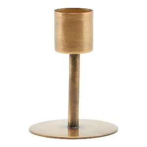 Anit lysestake 7 cm antikk messing v:9726968 Anit lysestake 7 cm antikk messing v:9726968