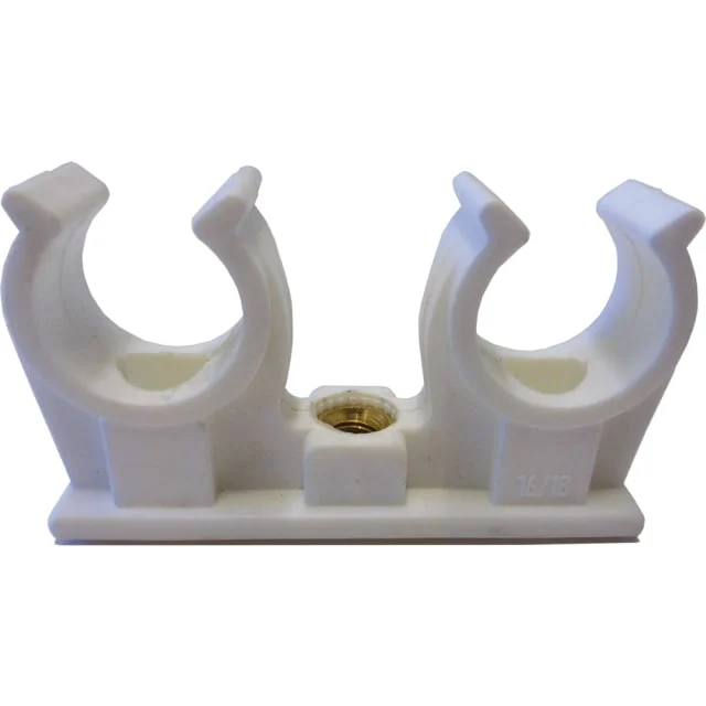 Dobbel Klemklammer 22 mm, plast | 9827C020022000