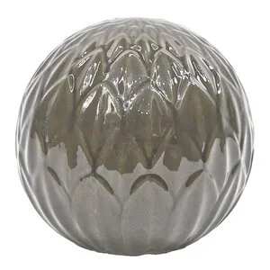 Blomma dekorball 15 cm grå v:1933536 Blomma dekorball 15 cm grå v:1933536