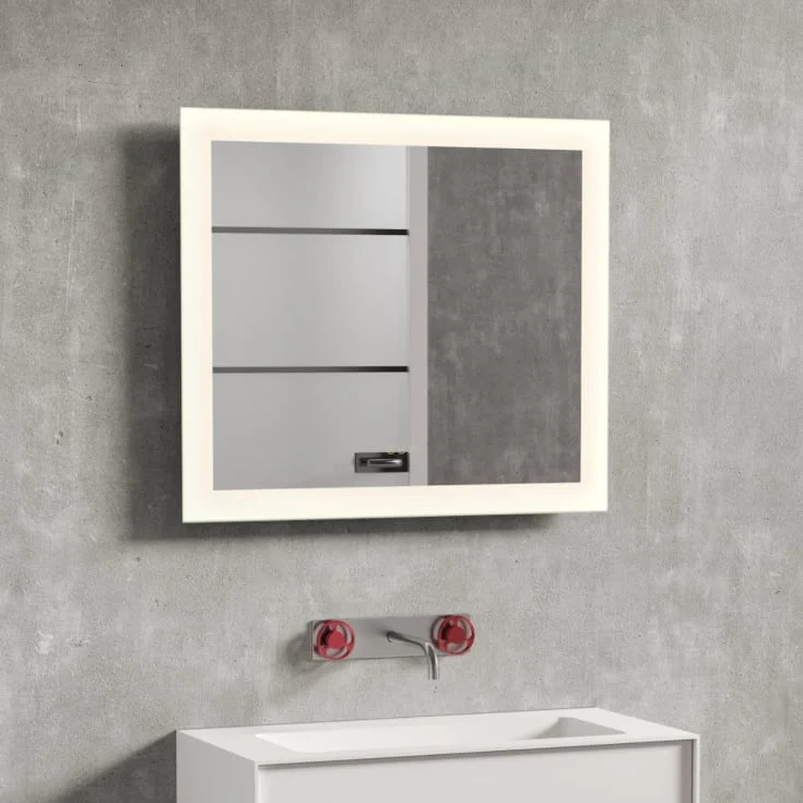 Copenhagen Bath Larvik Sound 80 speil, med høyttaler, duggfritt, 80×70 cm | 30020215 Copenhagen Bath Larvik Sound 80 speil, med høyttaler, duggfritt, 80×70 cm | 30020215