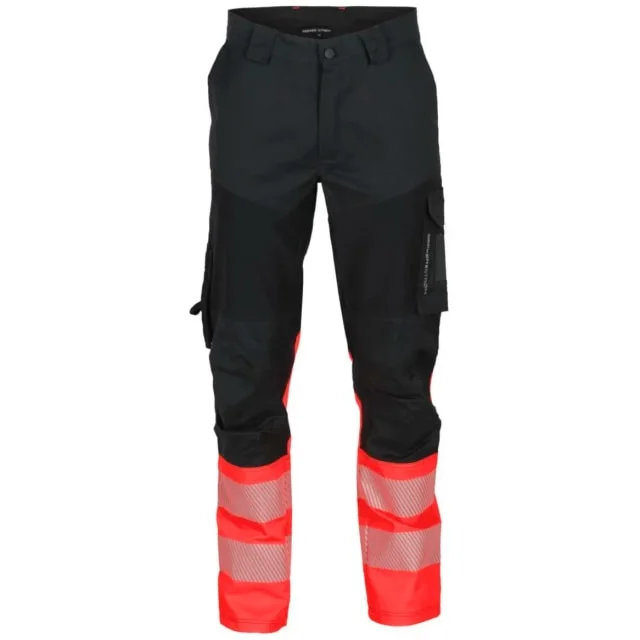 Bekken & Strøm Gjøvik stretch servicebukse, kl.1, unisex, str. KB50, sort/rød, HiVis | 27303115 Bekken & Strøm Gjøvik stretch servicebukse, kl.1, unisex, str. KB50, sort/rød, HiVis | 27303115