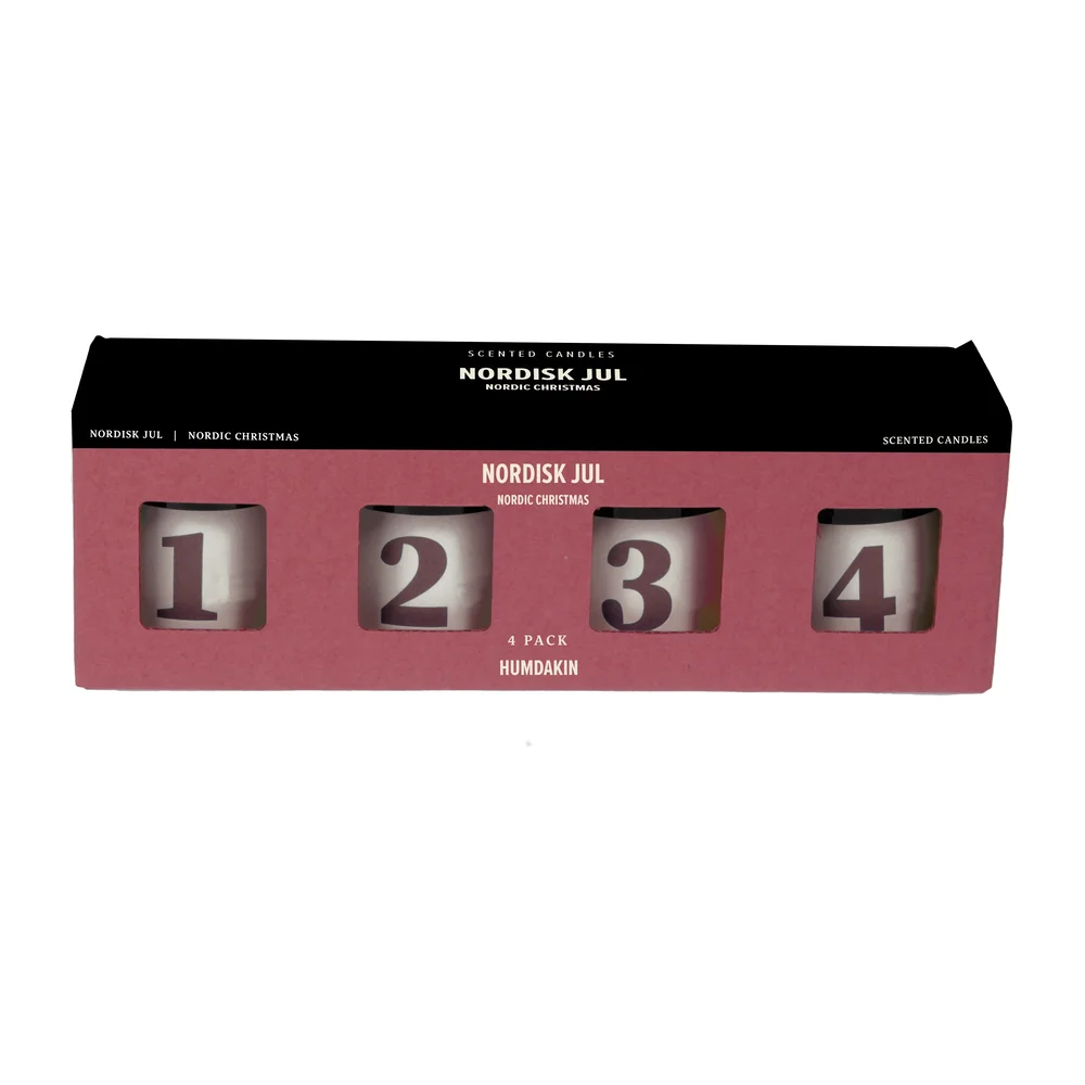 Humdakin Nordisk Jul duftlys 4-pakning v:3838794 Humdakin Nordisk Jul duftlys 4-pakning v:3838794