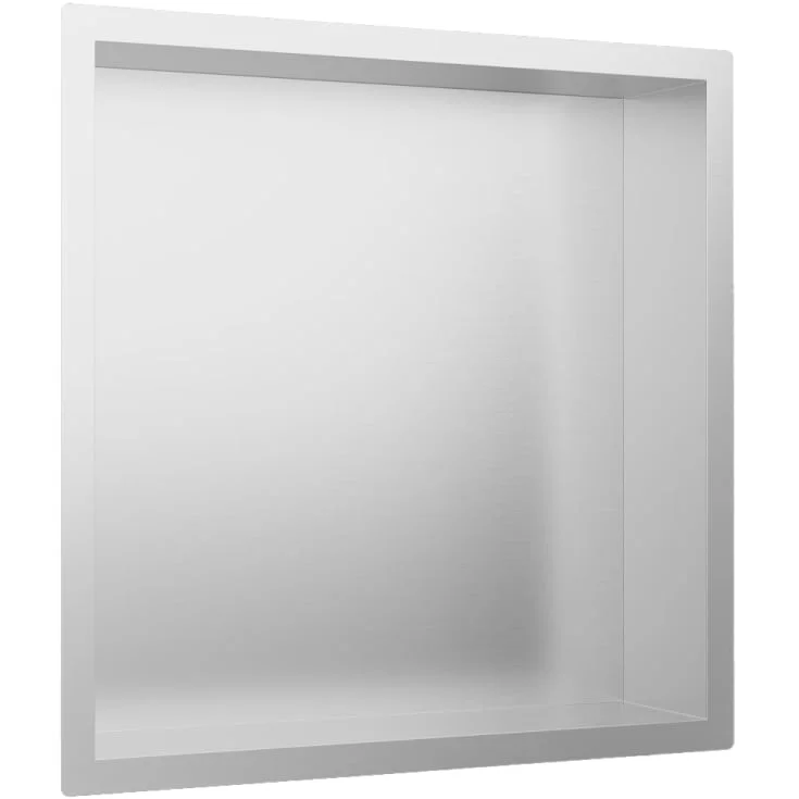 Scandtap Style dusjhylle, 33x33 cm, børstet stål | 15140