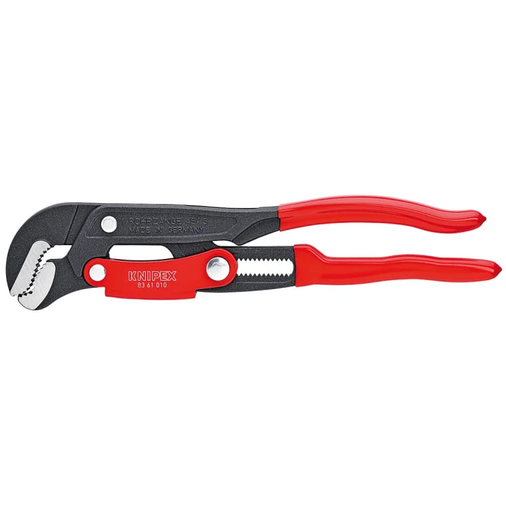 Knipex rørtang S-gab, grå pulverlakkert, 330 mm | 83 61 010