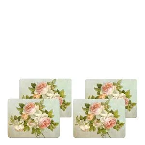 Antique rose bordbrikke 4 stk v:5689422