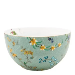 Jolie Flowers skål 12 cm blå v:5538584