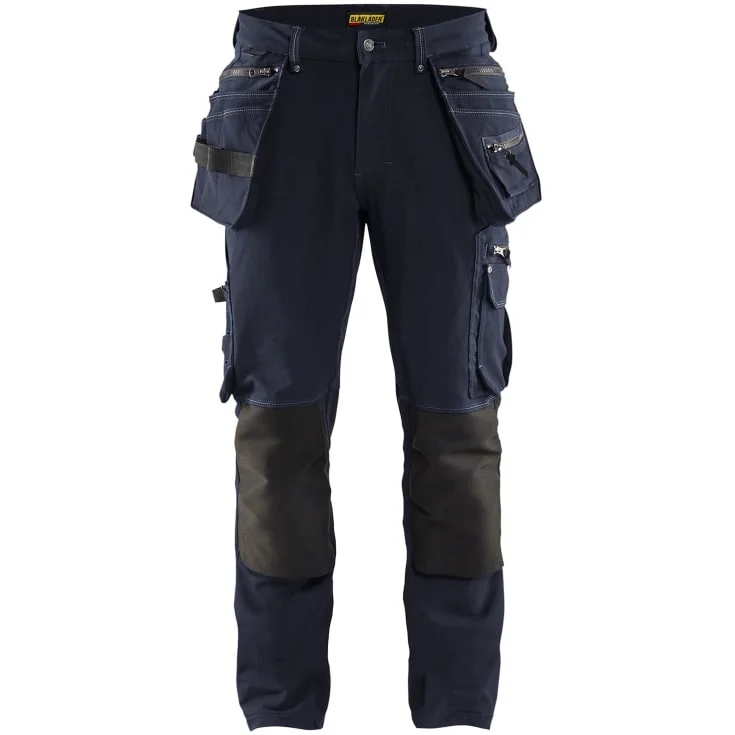 Blåkläder Workwear X1900 arbeidsbukse med 4-veis stretch, mørk marine/sort, str. C62 | 1998-1644-8699_C62