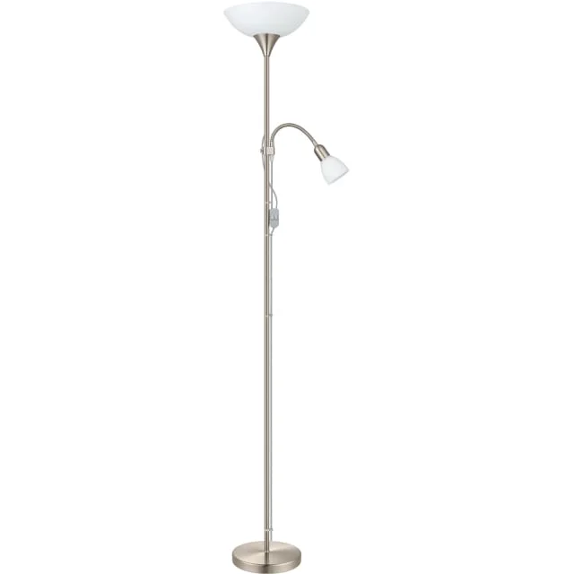 Eglo UP 2 gulvlampe, børstet stål | 82842