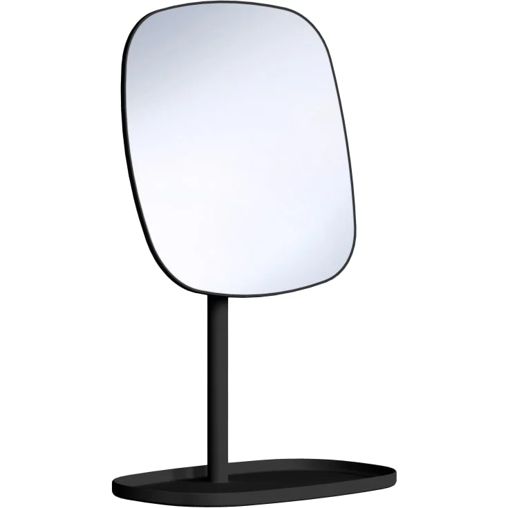 Beslagsboden Satin Square sminkespeil, sort | BB576