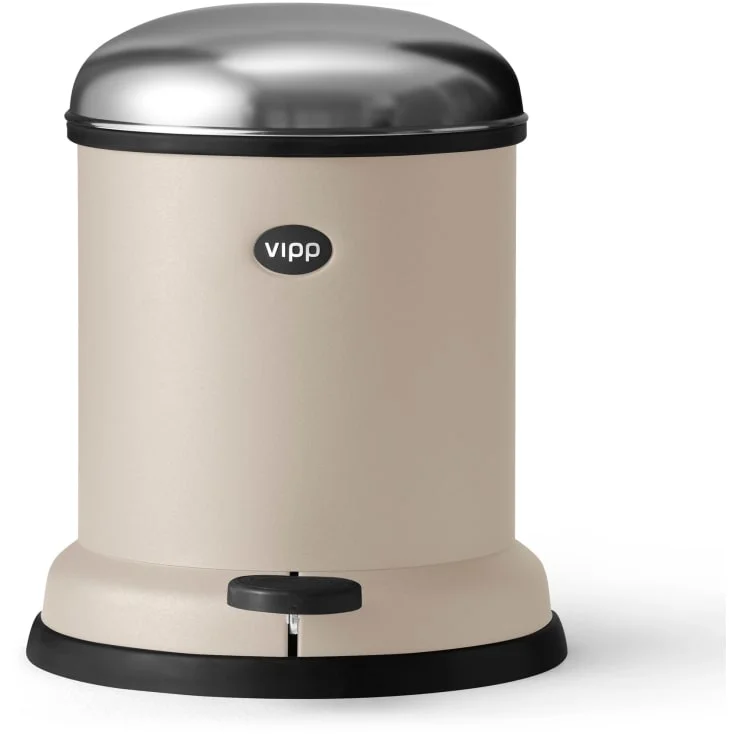 Vipp 13 søppelbøtte, 4 liter, pedal, beige | 01305