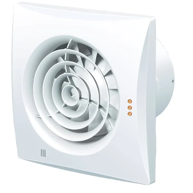 Duka Pro 35 TH baderomsvifte med fukstyring og timer, ø150 mm, hvit | 333424