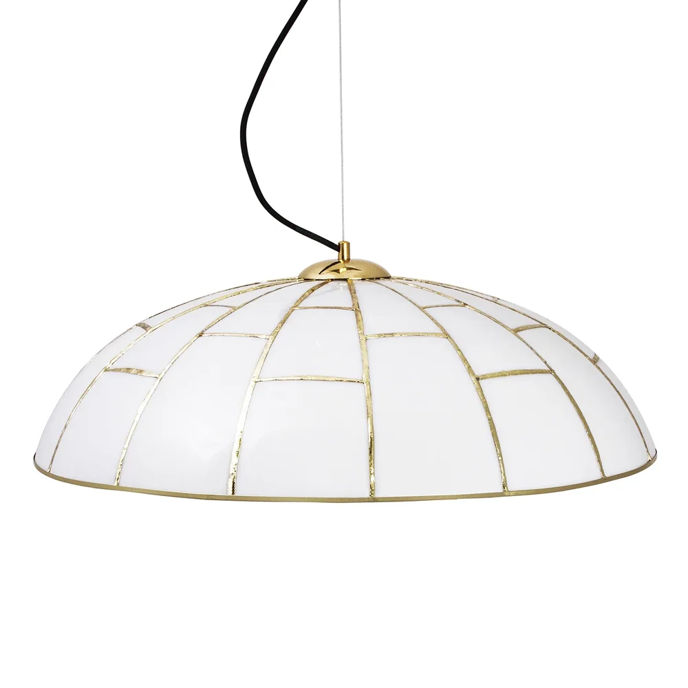 Ombrello pendel Ø60 cm hvitt glass v:8528863