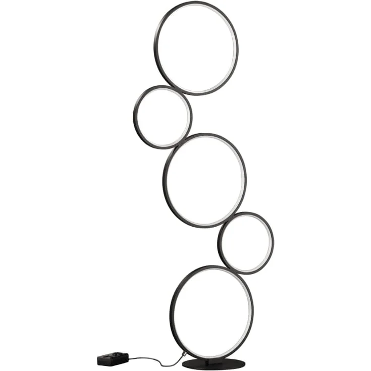 Trio Lighting Rondo gulvlampe, svart, 115 cm | 422610532 Trio Lighting Rondo gulvlampe, svart, 115 cm | 422610532