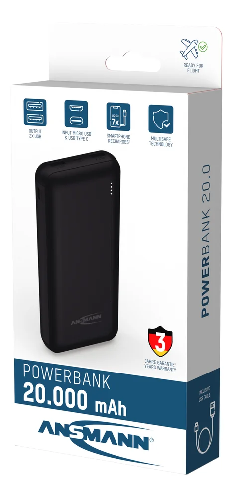 Powerbank 20000mah USB-C med 3års garanti v:7686802 Powerbank 20000mah USB-C med 3års garanti v:7686802